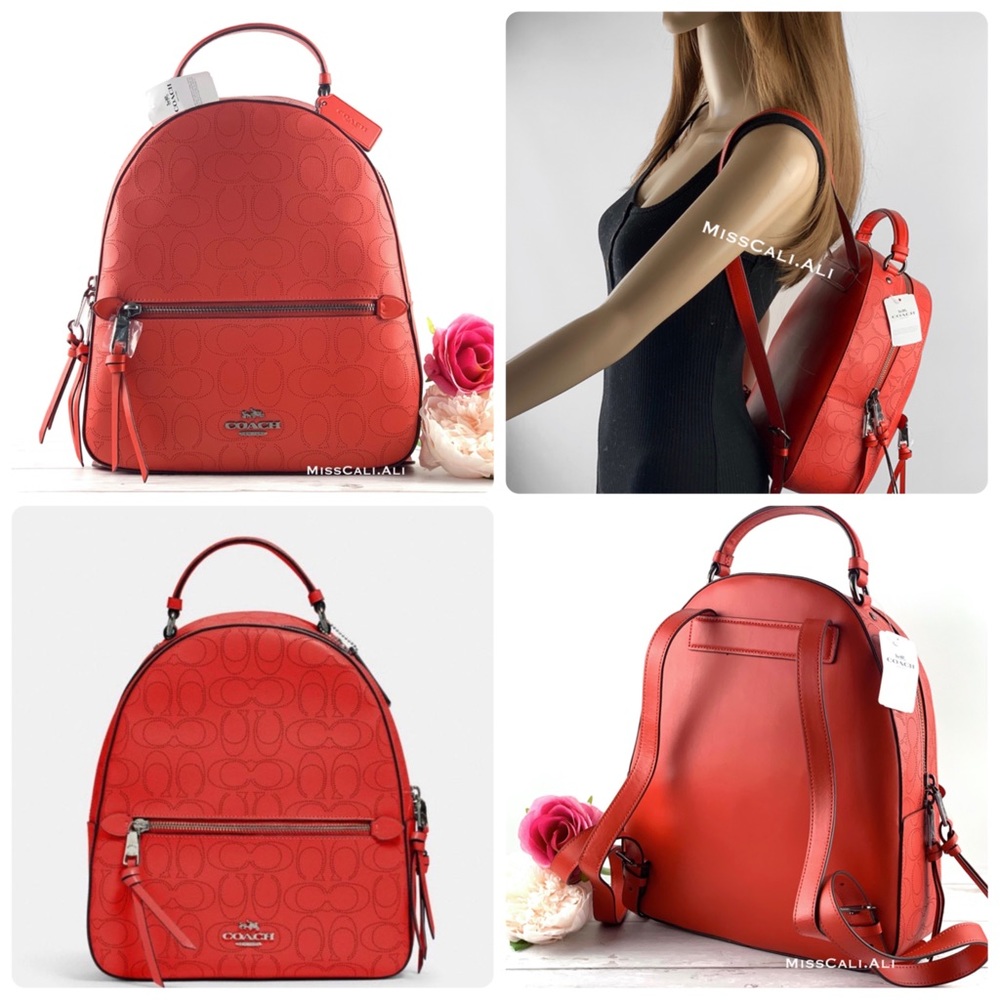 NWT COACH Jordyn Backpack Signature Leather Bag - Picture 16 of 16